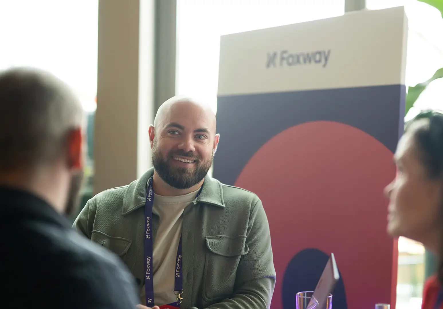 Smiling man at Foxway event